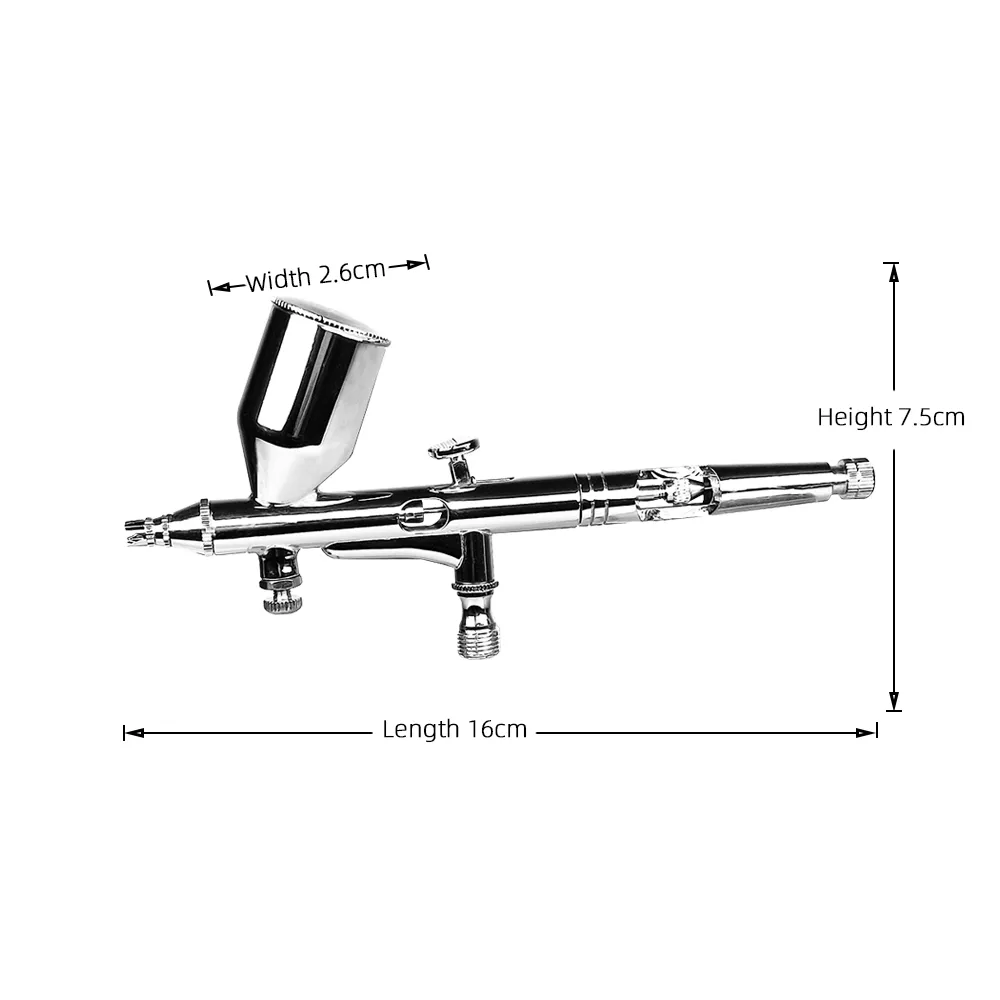 HD181-0.2-0.3-0.5mm Double Action Airbrush Makeup Tool Suitable for Nail Art Body Tattoo Airbrush Cake Model Toys