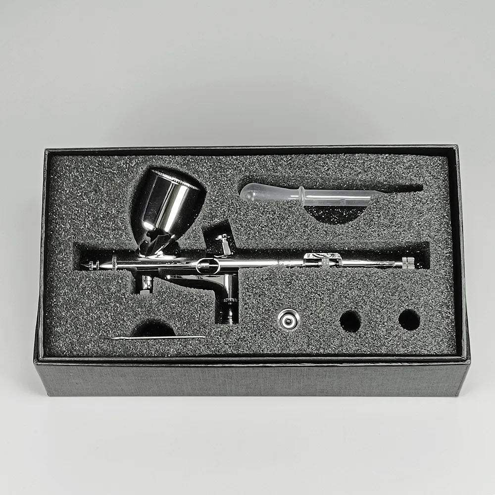 HD181-0.2-0.3-0.5mm Double Action Airbrush Makeup Tool Suitable for Nail Art Body Tattoo Airbrush Cake Model Toys