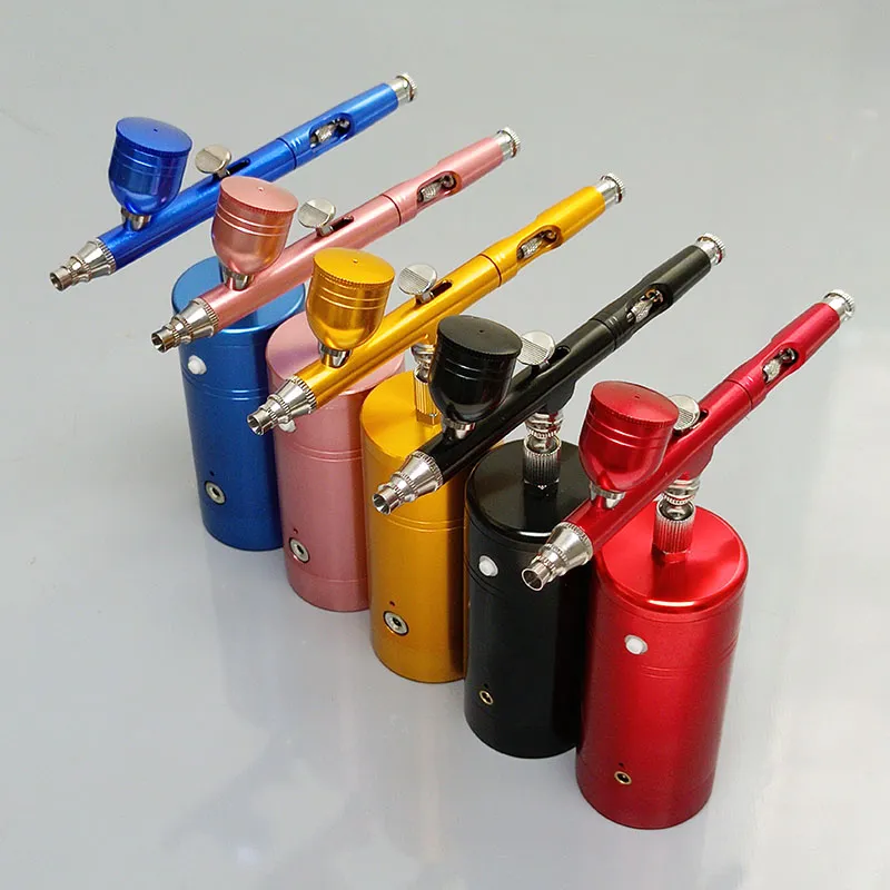 Home Use Beauty Equipment Cordless Airbrush Cake Decoration Compressor Makeup Nail Art Machine Kit Oxygen Injector Airbrushes
