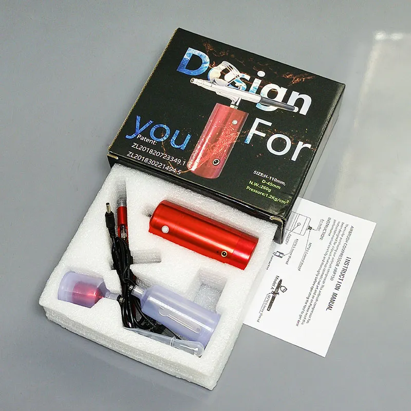 Home Use Beauty Equipment Cordless Airbrush Cake Decoration Compressor Makeup Nail Art Machine Kit Oxygen Injector Airbrushes
